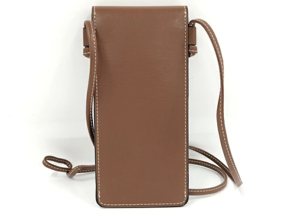 Celine Shoulder Bag Phone Case Leather Brown - Picture 2 of 10